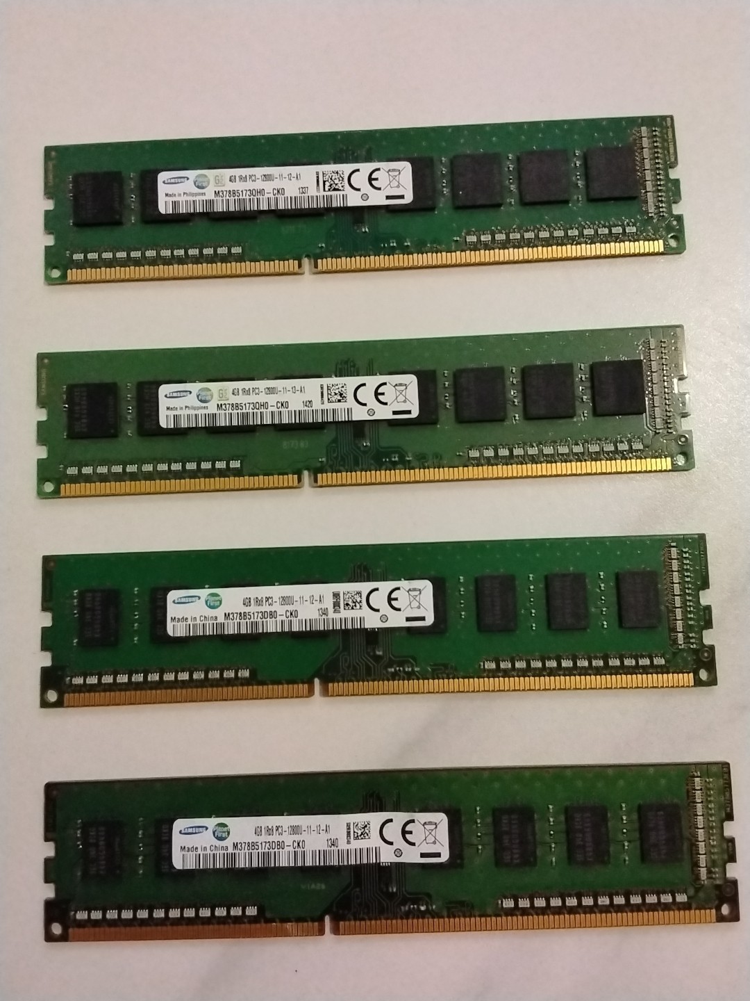 Samsung 16GB (4 x 4GB) PC3-12800 (DDR3-1600) Memory (M378B5173QH0CK0)