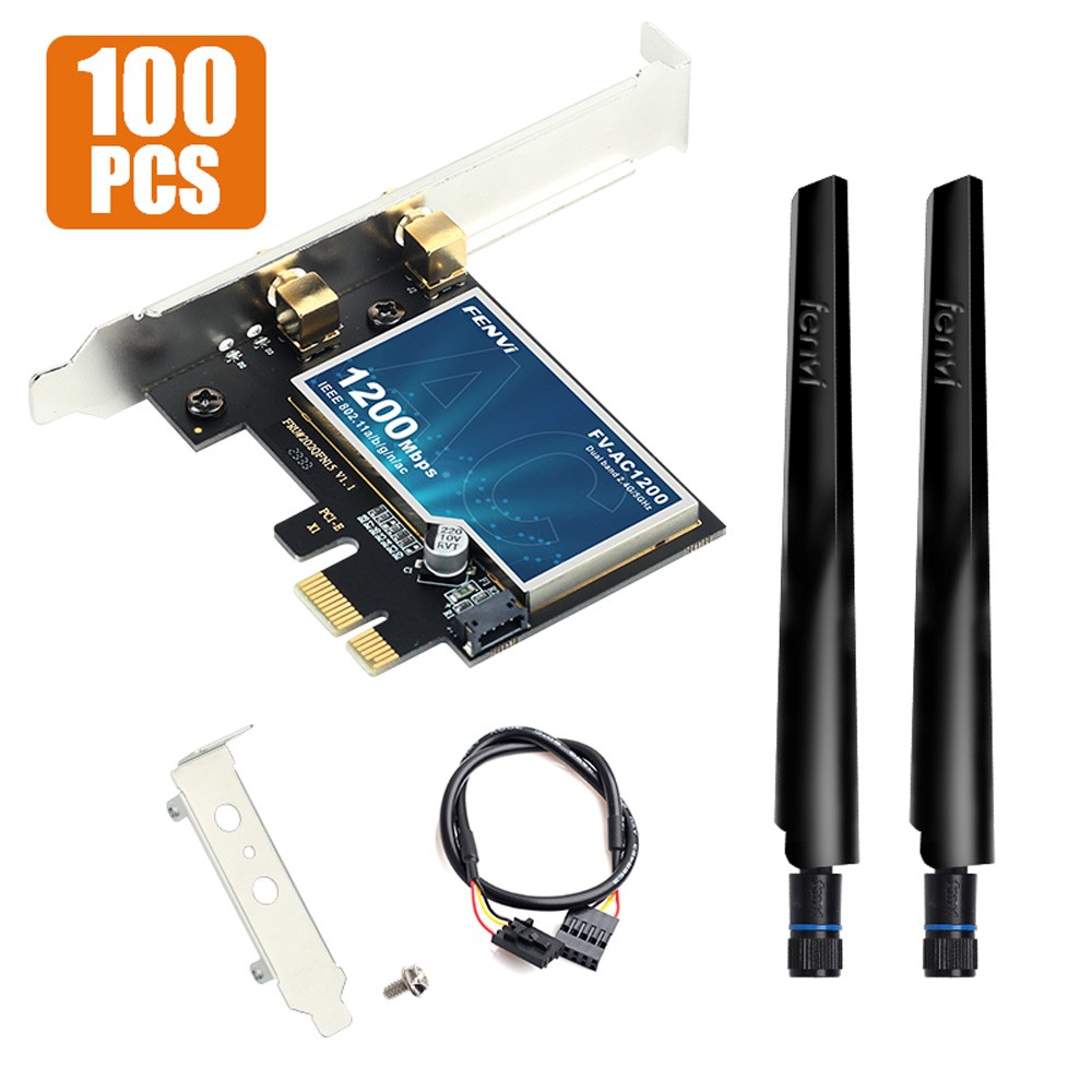 FV-AC1400 PICe WiFi Adapter 802.11AC Bluetooth 4.0 Internal Card Desktop PC