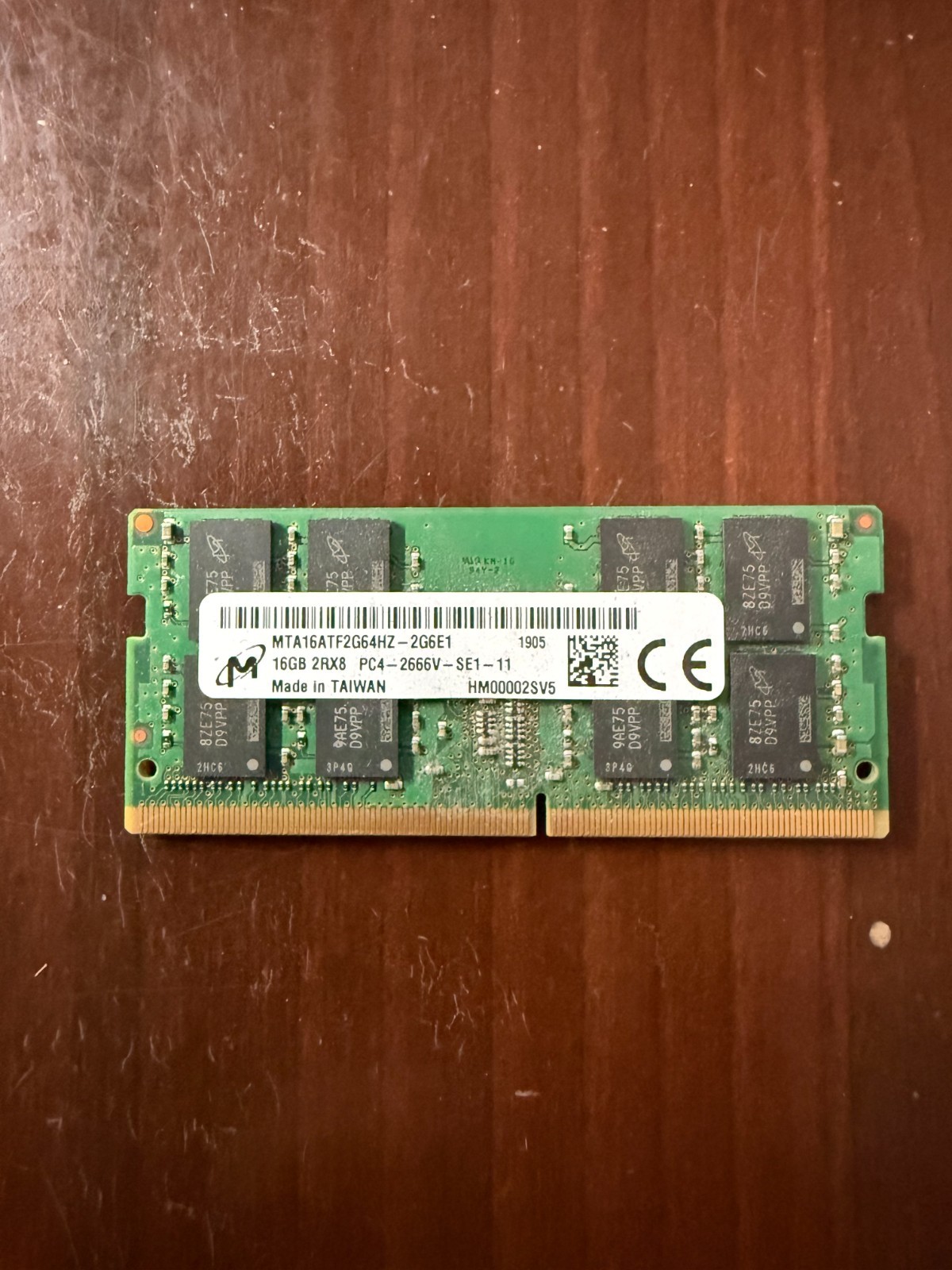 Micron 16GB DDR4 2666MHz PC4-2666V / PC4-21300 SODIMM Laptop RAM GENUINE HP PULL