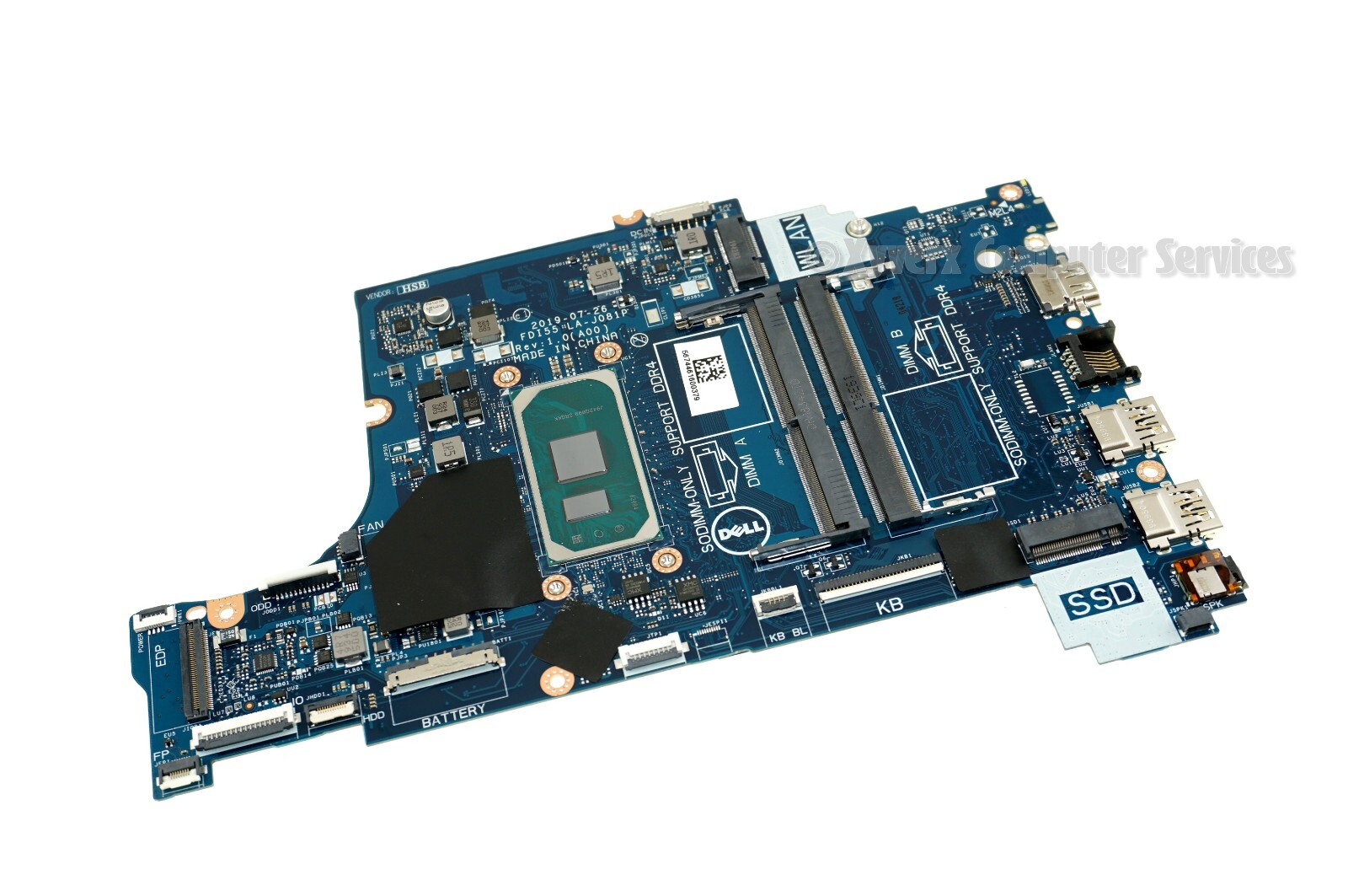 PYKXN GENUINE DELL MOTHERBOARD INTEL I5-1035G4 INSPIRON 3493 P89G (DF55)*