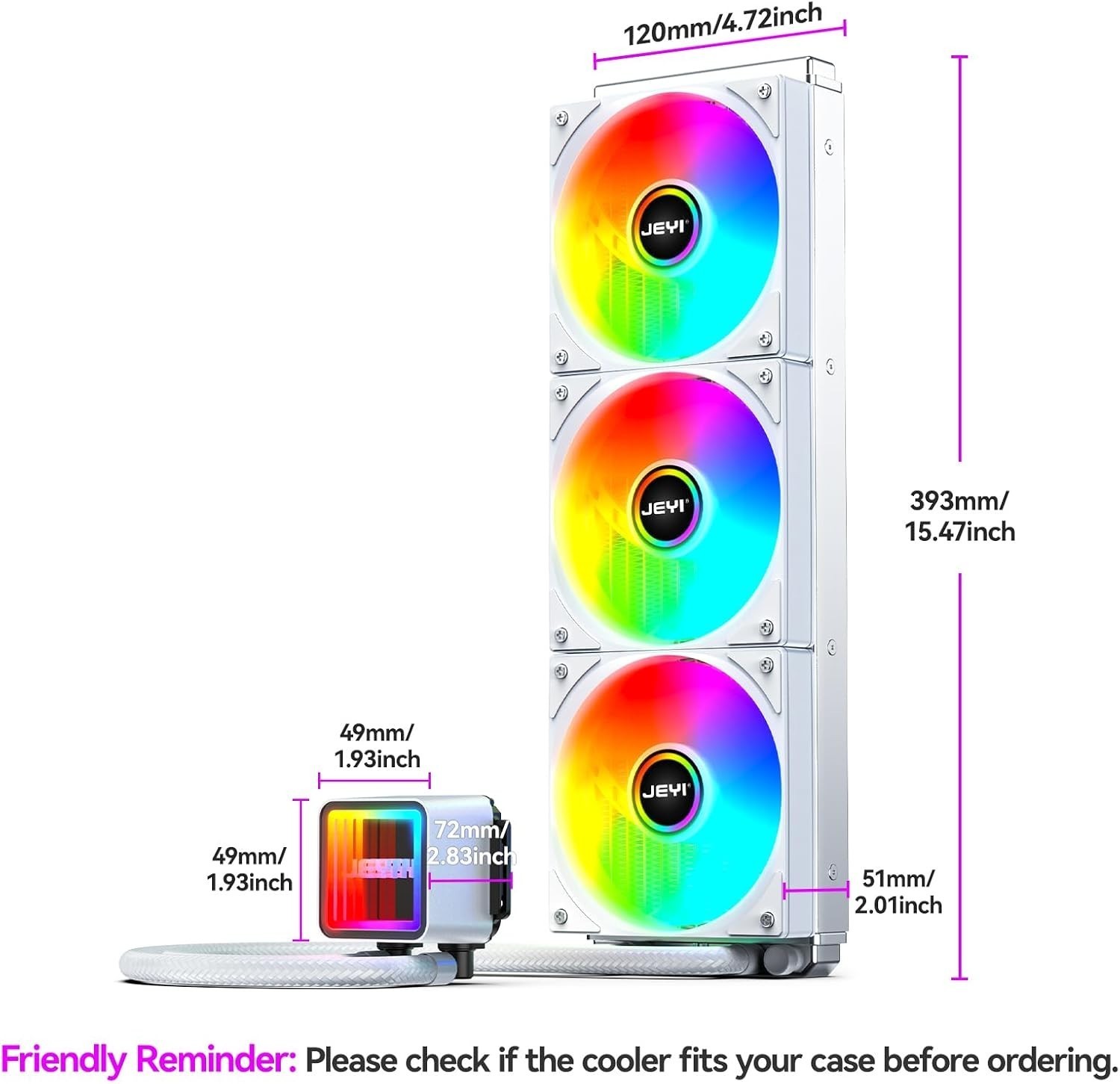 360mm AIO CPU Water Cooler Refrigeracion Liquida 360mm Water Cooling