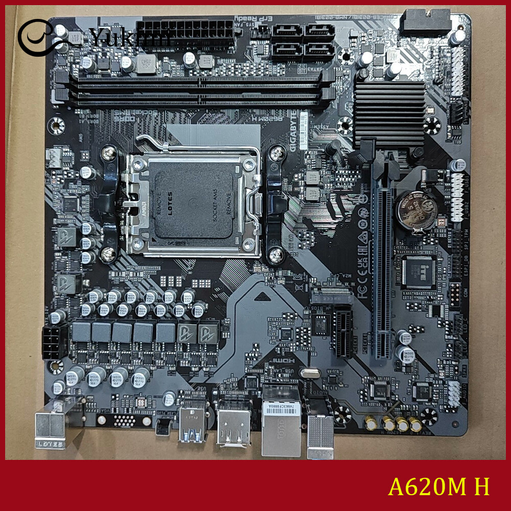 FOR GIGABYTE A620M H DDR5*2 96GB AMD AM5 HDMI DP Micro ATX Motherboard Test OK