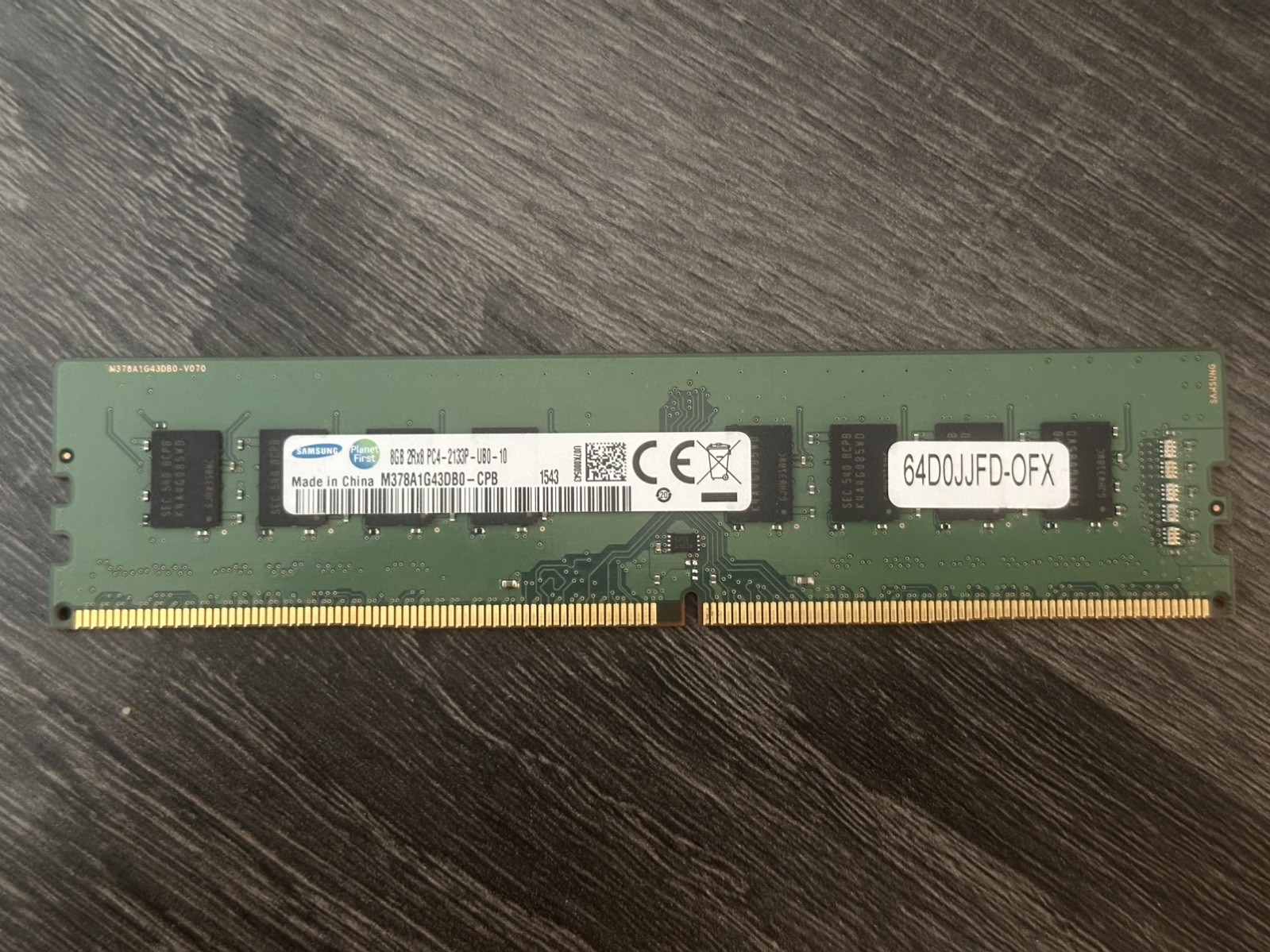 Samsung 8GB PC4 RAM stick – M378A1G43DB0-CPB