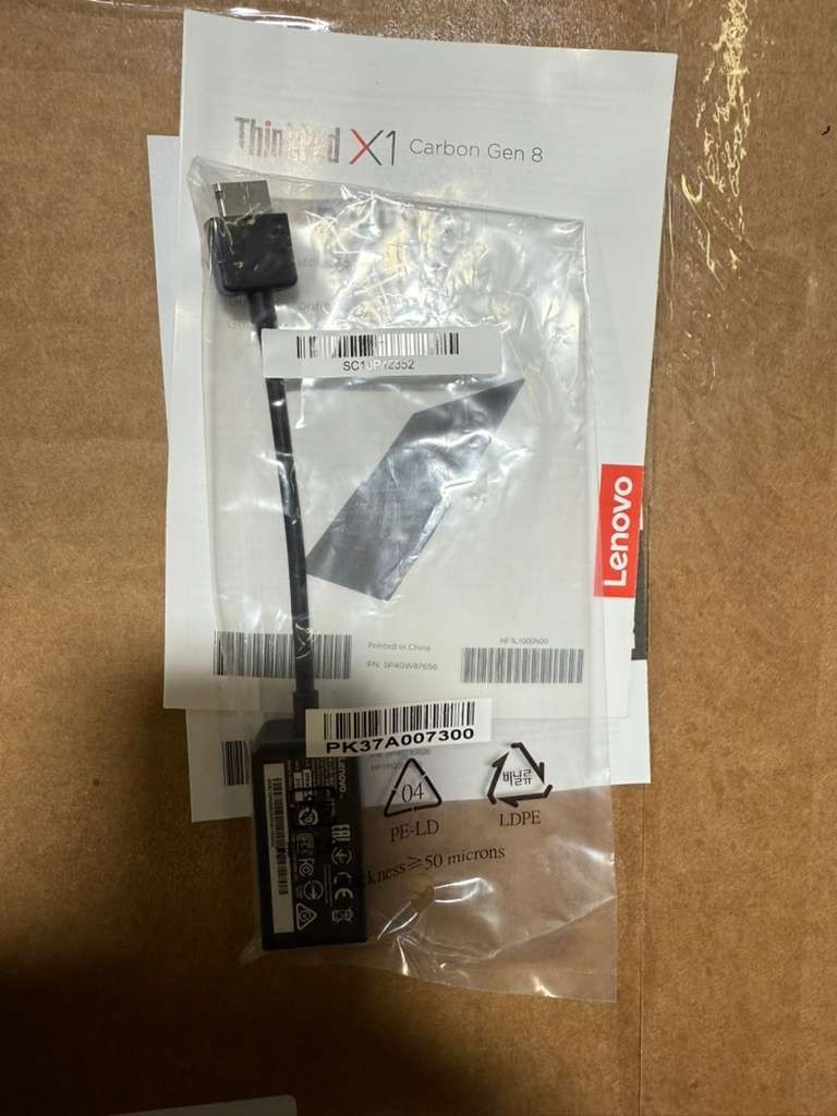RJ45 NETWORK Adapter Dongle Cable For Lenovo ThinkPad X1 Carbon Gen 8 Laptop FON