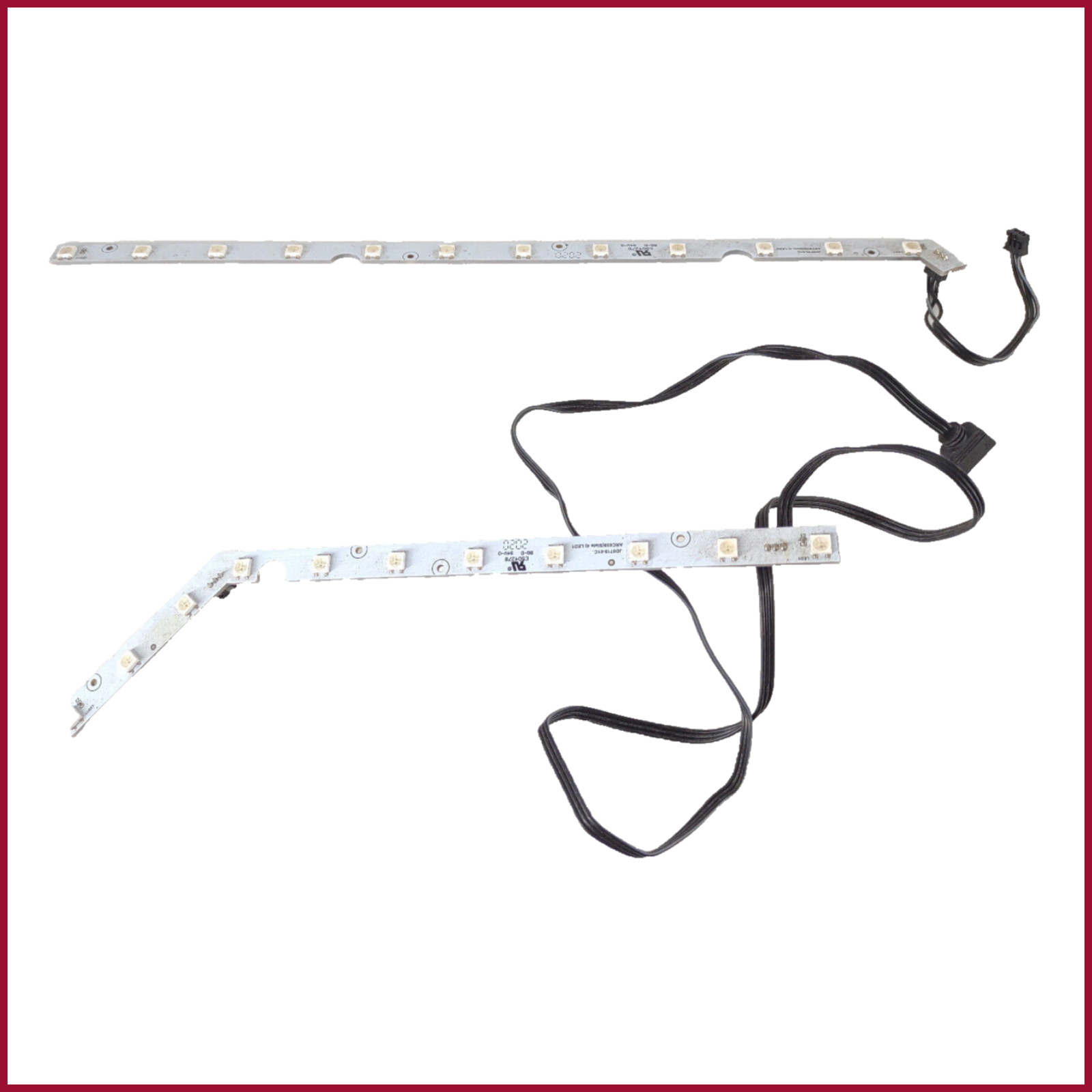 PC RGB LED Strip Light White for Computer Case Accessory Black w/ Cable