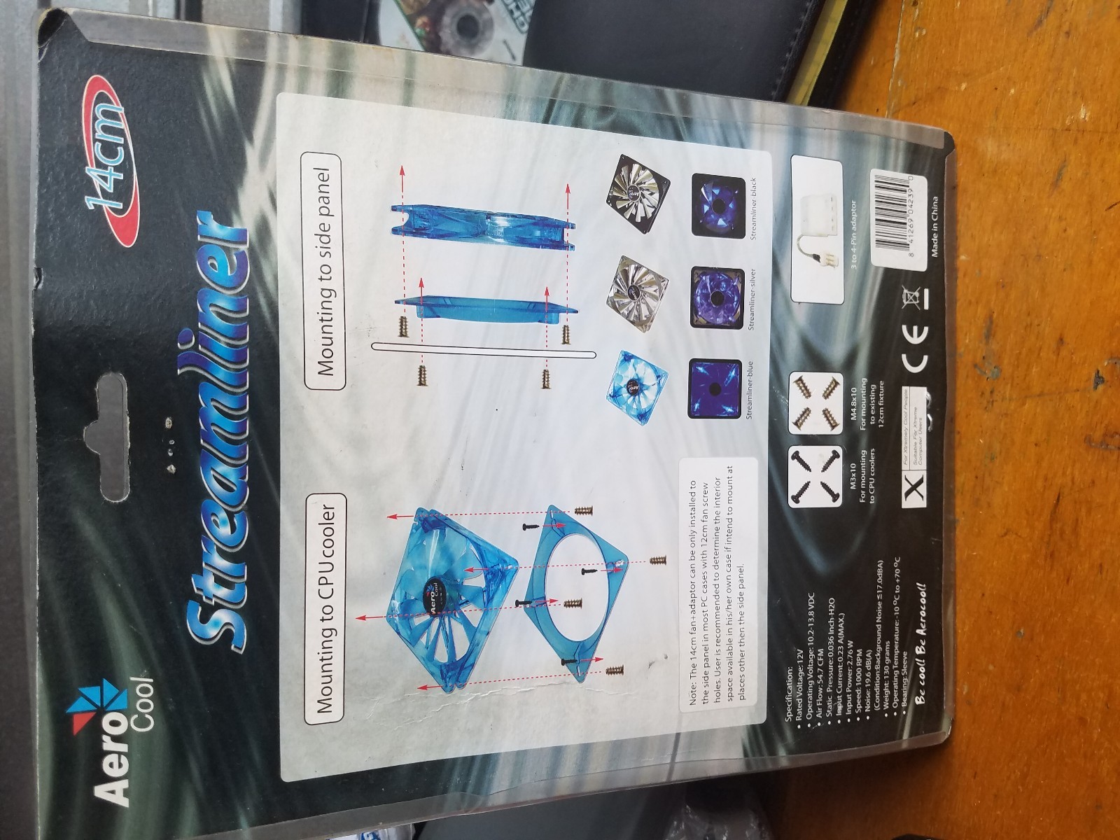 AeroCool Aero Cool PC case fan 14cm silver streamliner