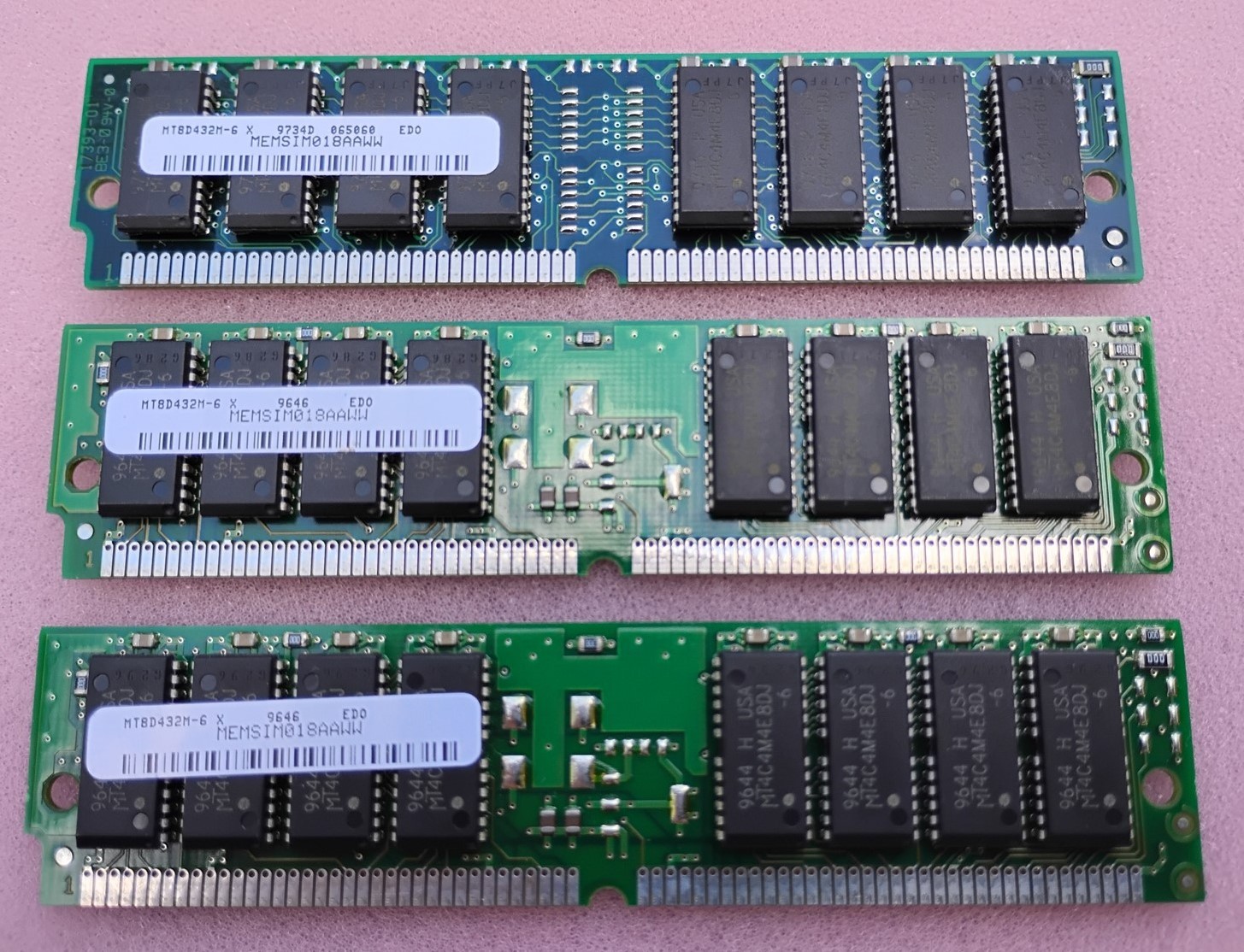 48MB 3x16MB EDO 60ns 72 Pin SIMM Non ECC Memory Vintage Desktop RAM Kit #TA19