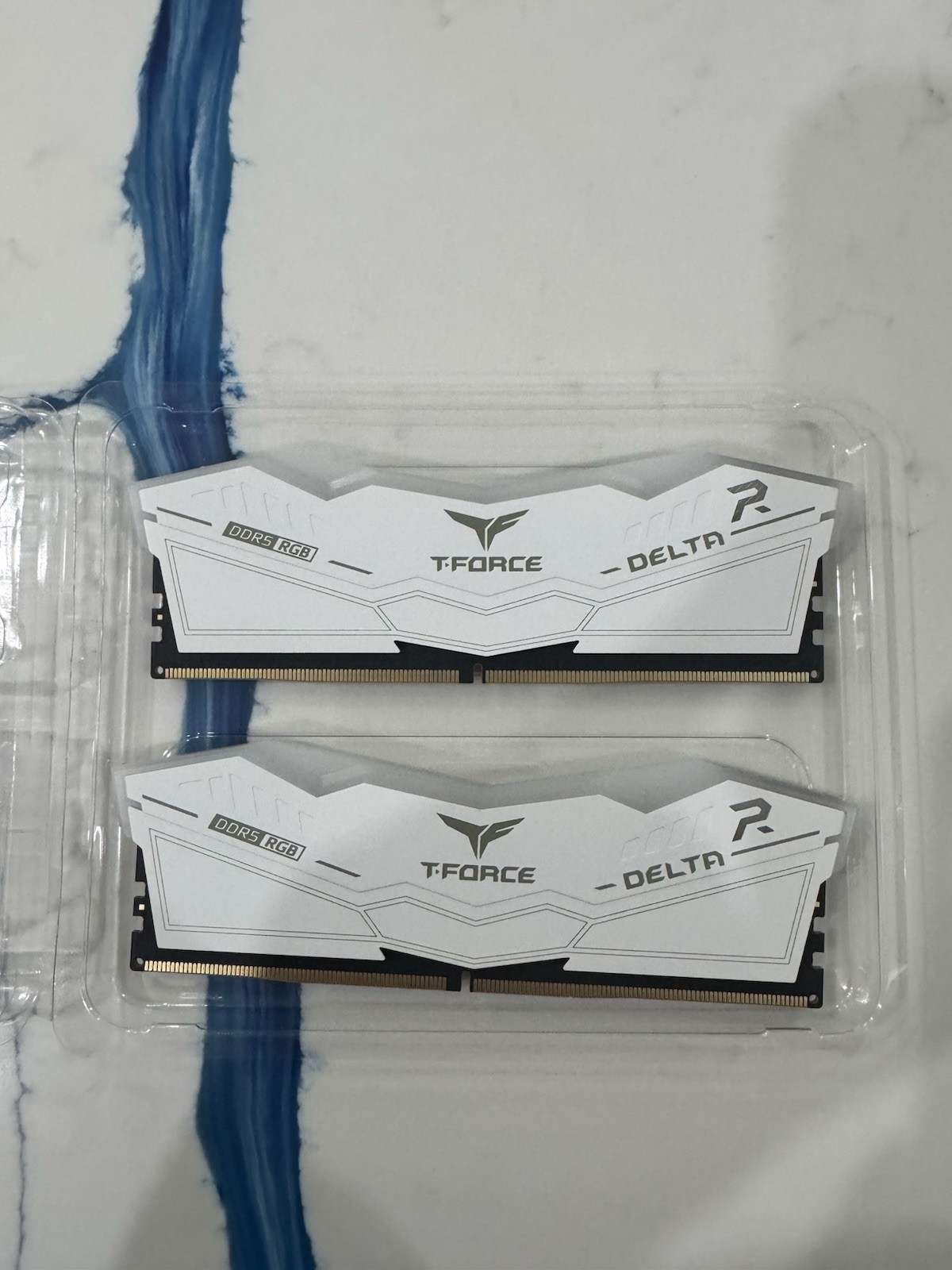 TEAMGROUP T-Force Delta RGB DDR5 Ram 32GB (2x16GB) 6000MHz CL38-White