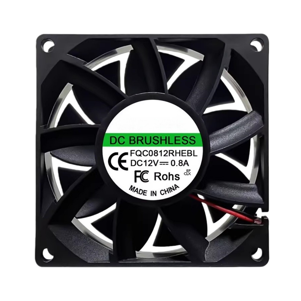 Cooling Fan For FQC FQC0812RHEBL DC12V 0.8A 9.6W 80*80*25MM 5500RPM 3PIN B2 New