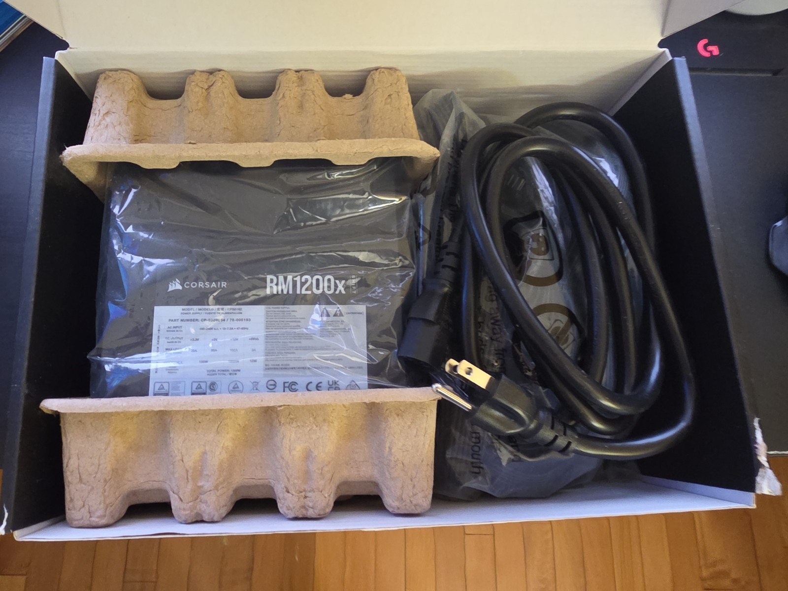 Corsair RM1200x Shift Fully Modular ATX Power Supply – Side Interface