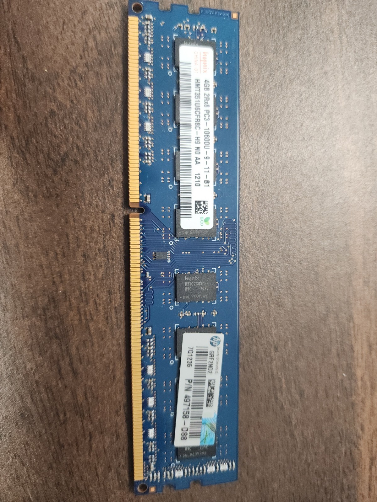 Hynix PC3-10600 (DDR3-1333) 4 GB DIMM 1333 MHz PC3-10600 DDR3 SDRAM Memory…