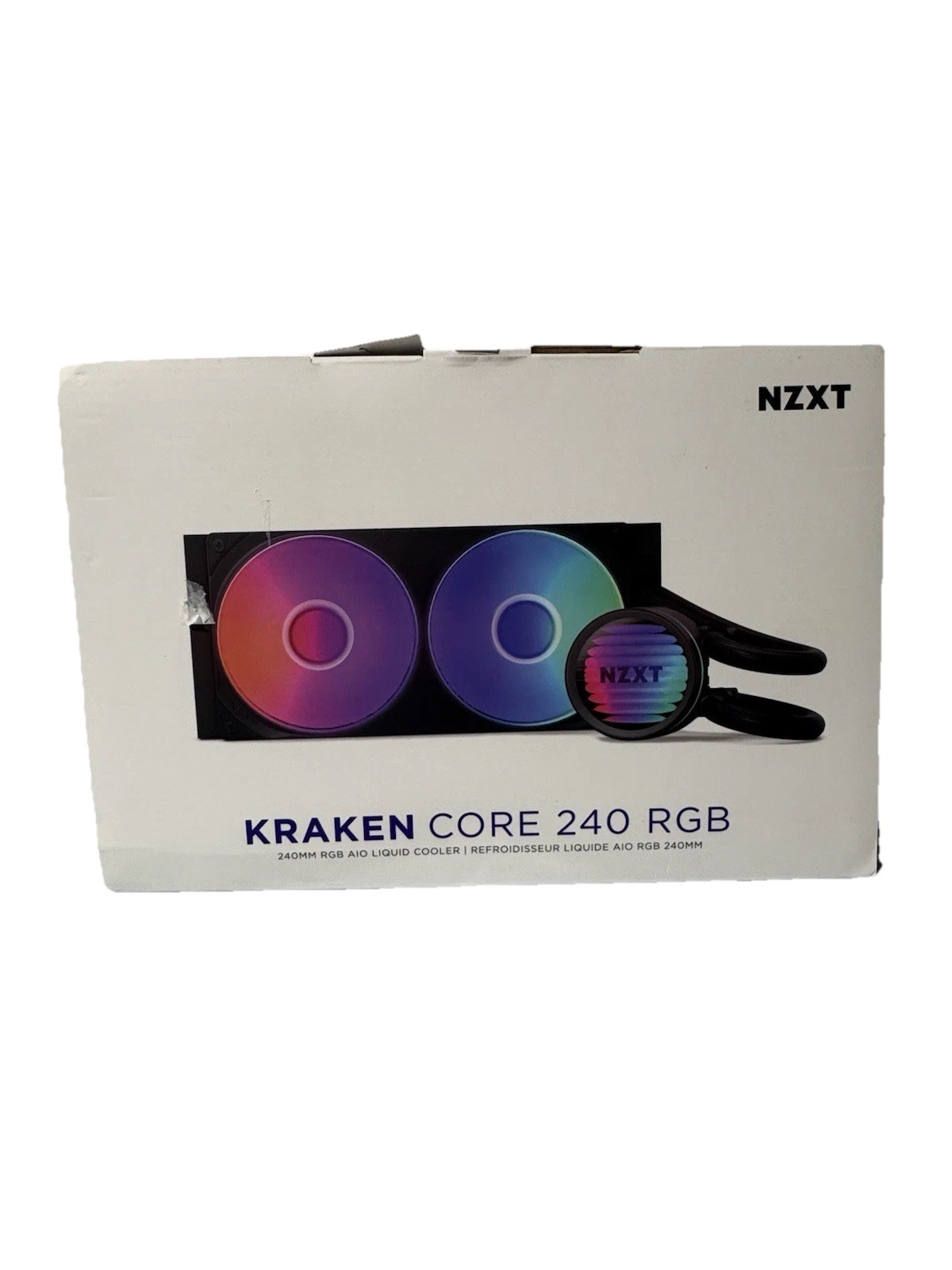 NZXT Kraken Core 240 RGB AIO CPU Liquid Cooler 240mm Radiator Black