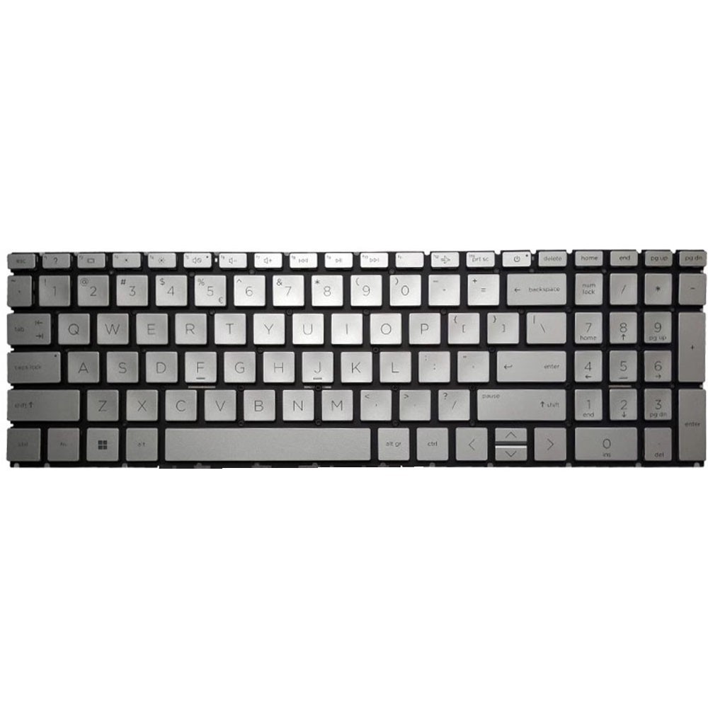 Keyboard For HP Pavilion 15-EH 15-EG Without backlit United States US Silver