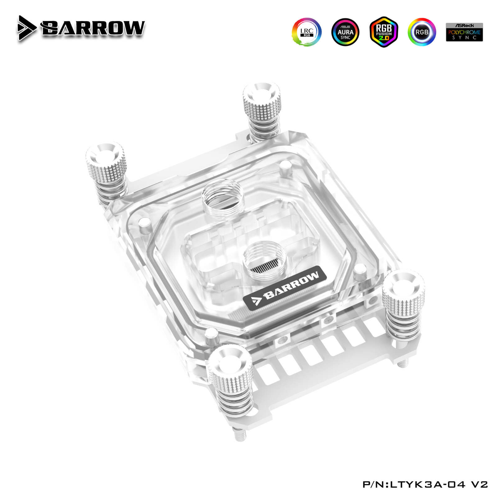 Barrow Copper CPU WaterBlock for AMD Ryzen AM4 AM5 LTYK3A-04 aRGB 5v 3Pin White