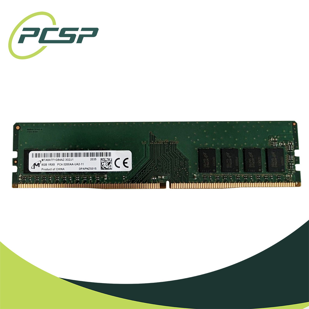 Micron 8GB PC4-3200AA-U 1Rx8 MTA8ATF1G64AZ-3G2J1 DDR4 Desktop Memory RAM
