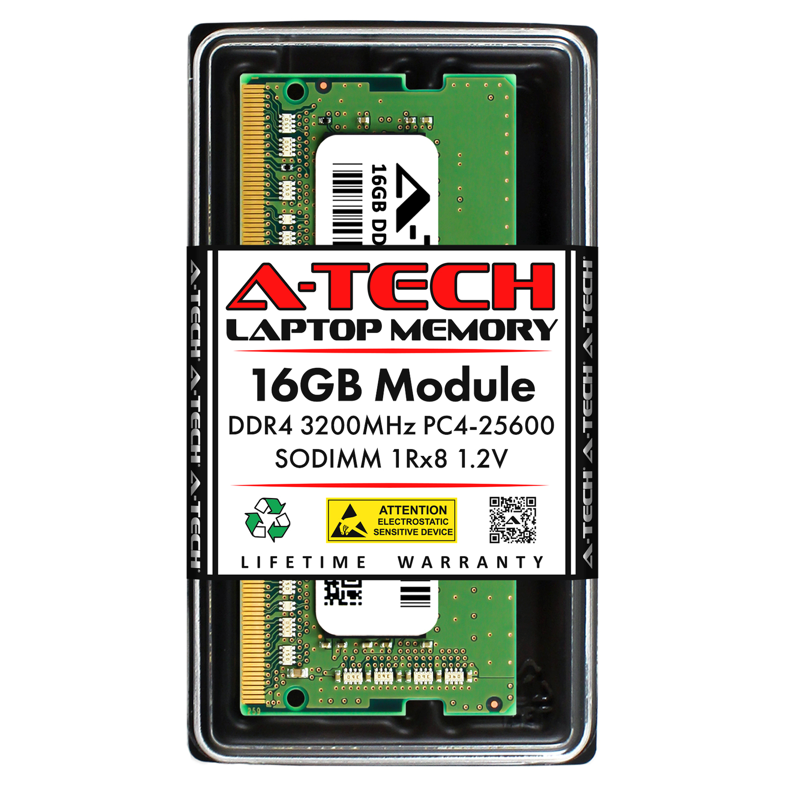 16GB DDR4 3200MHz SODIMM Micron MTA8ATF2G64HZ-3G2F1 Equivalent Laptop Memory RAM