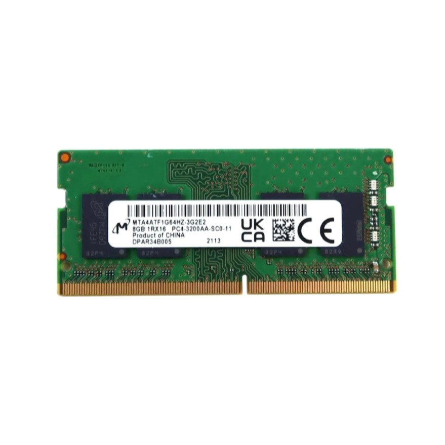 Micron 8GB DDR4 3200MHz PC4-25600 SODIMM Laptop Memory RAM (MTA4ATF1G64HZ-3G2E2)