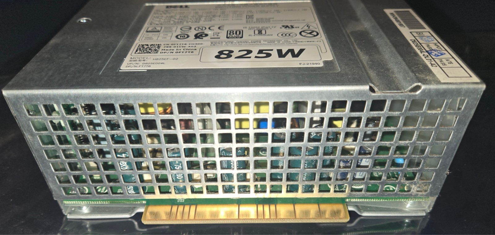 Dell Precision Power Supply 825W 80 PLUS GOLD H825EF-02 0FT7T6