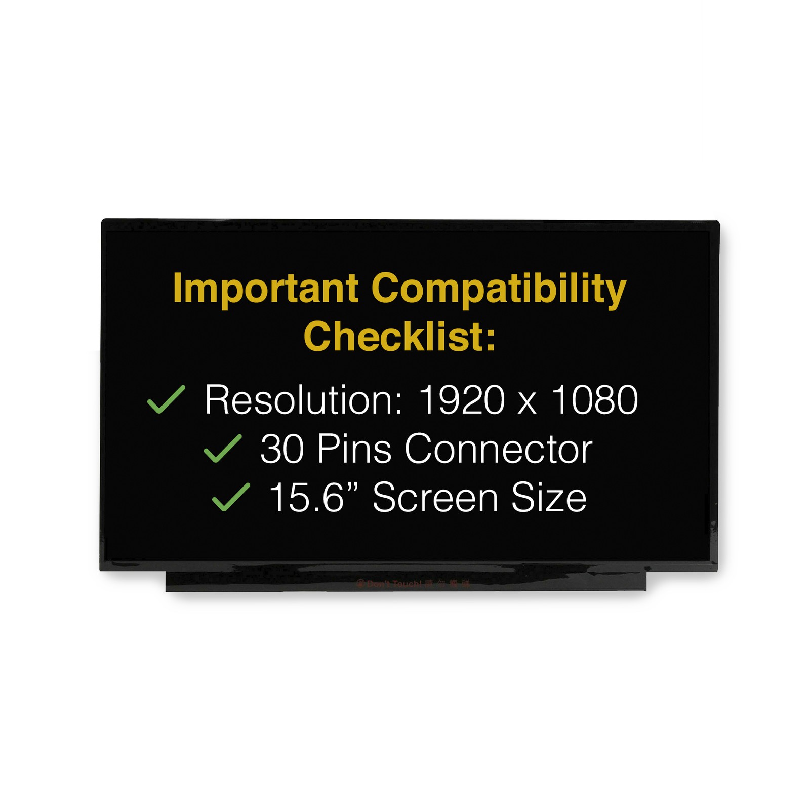 Lenovo THINKPAD E15 GEN 2 Screen Replacement FHD 30 Pins LED LCD Display