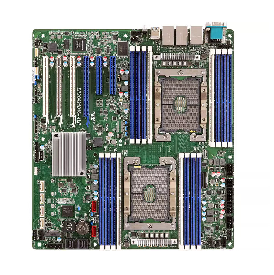 ASRock EP2C621D16-4LP EEB 12”x13” LGA3647 Intel C621 DDR4 Desktop Motherboard
