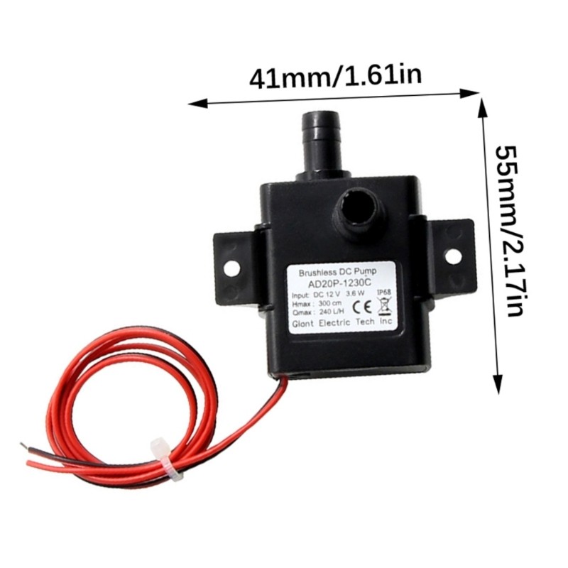 Water Cooling Pump With Brushless Motor For Computer Systems Silents Submersible