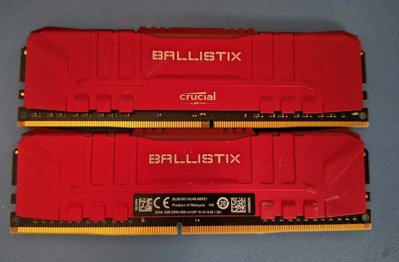 Crucial Ballistix 3600 DDR4 16GB (8GBx2) Desktop Gaming Memory RAM