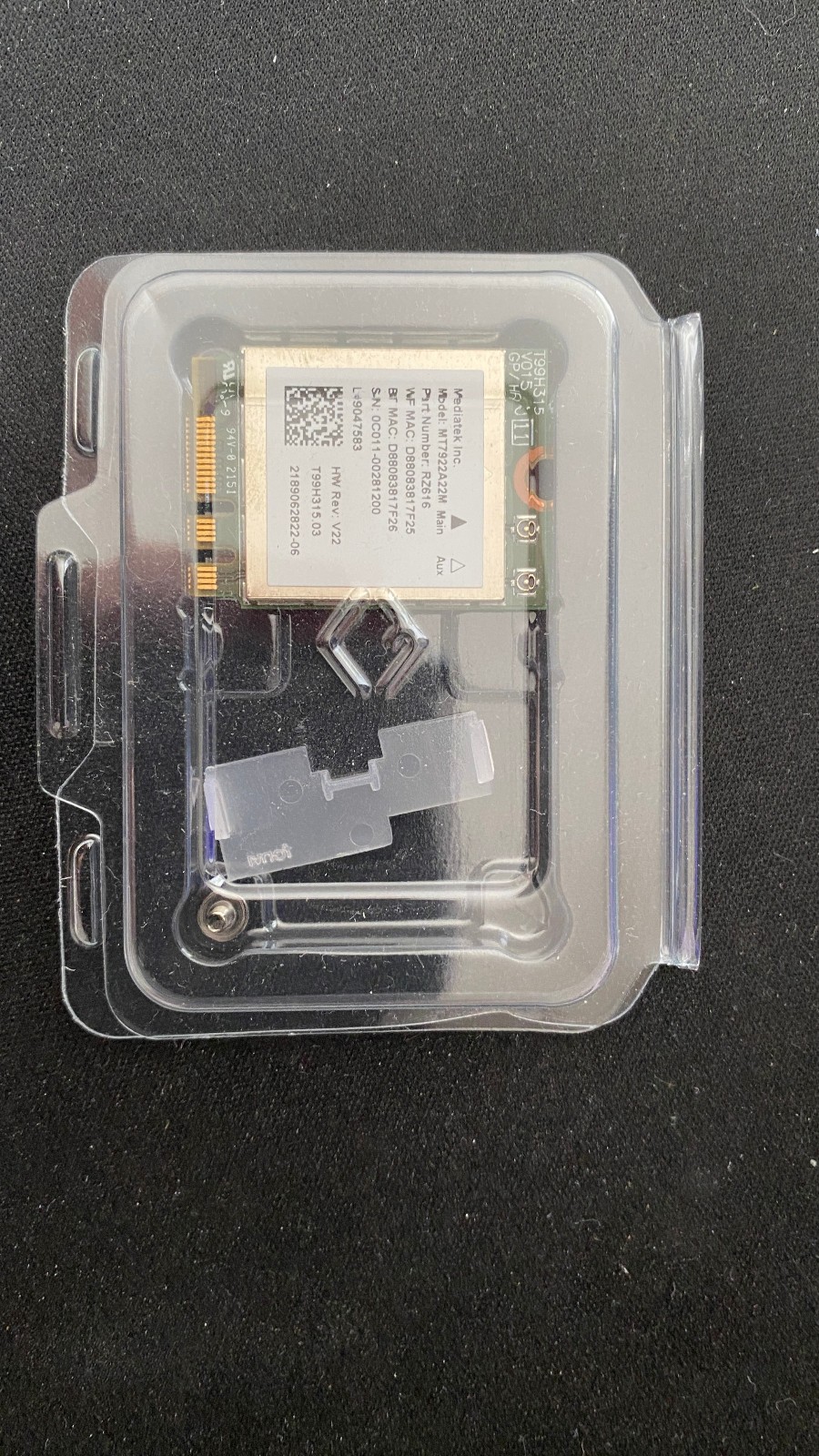 MediaTek MT7922A22M M.2 2230 Wifi 6E Bluetooth 5.2 Wireless Card