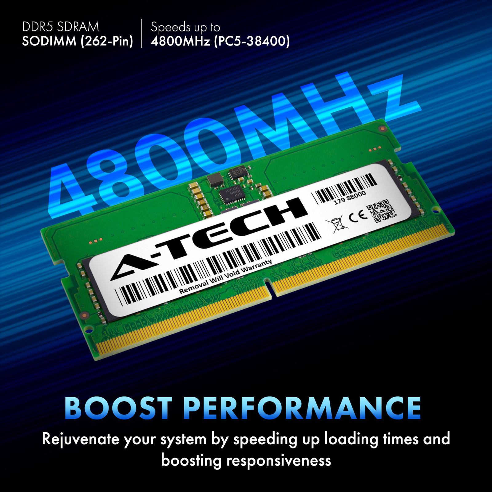 8GB DDR5 PC5-38400 SO-DIMM Micron MTC4C10163S1SC48B Equivalent Laptop Memory RAM