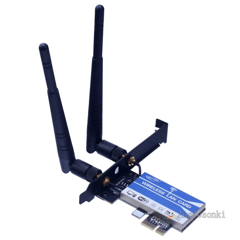 Intel Wireless Lan PCI-E 1X 8X 2.4/5GHz Dual Band Card PC Wifi Adapter 300Mbs