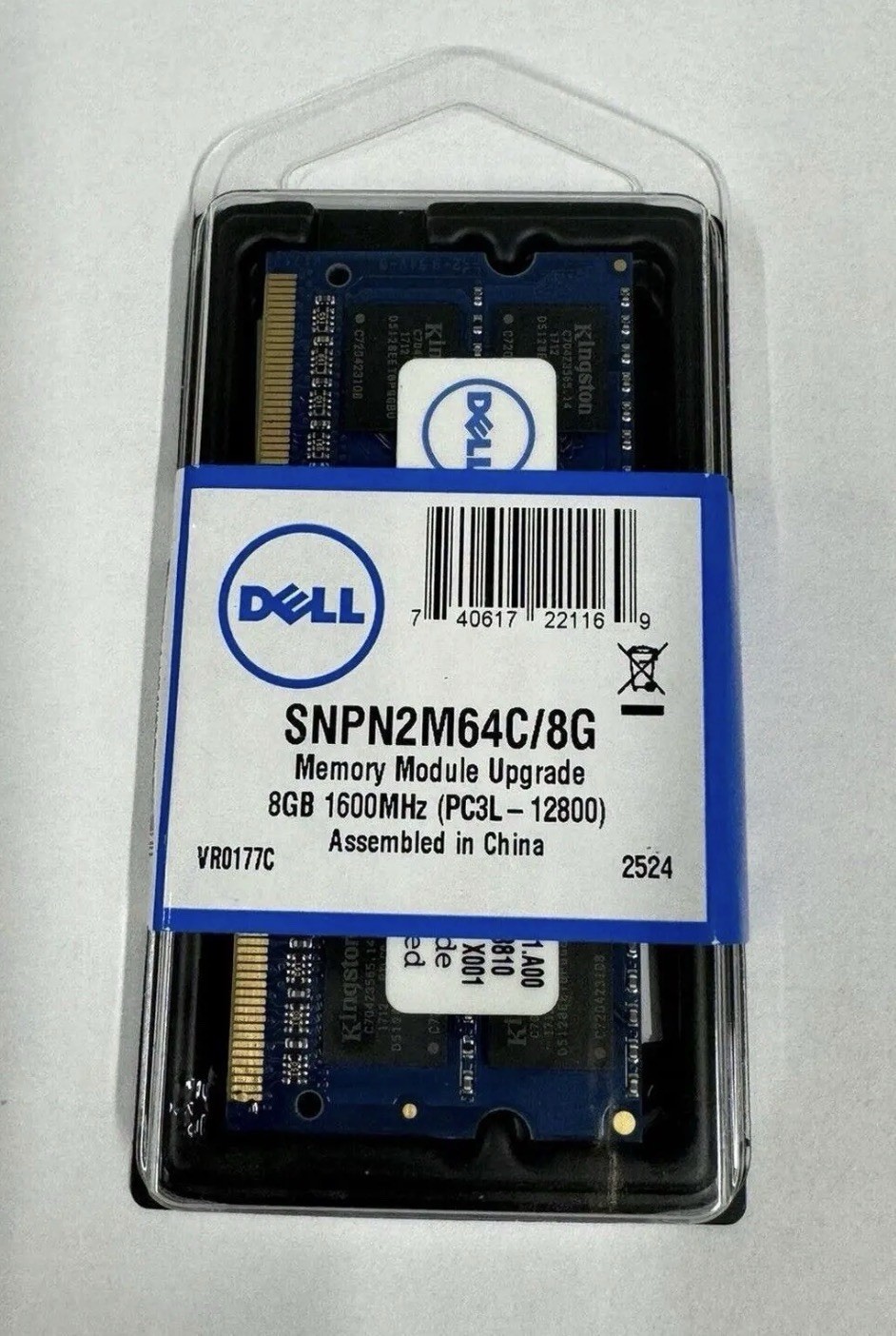 Dell SNPN2M64C/8G Memory Module Upgrade 8GB 1600MHz PC3L-12800
