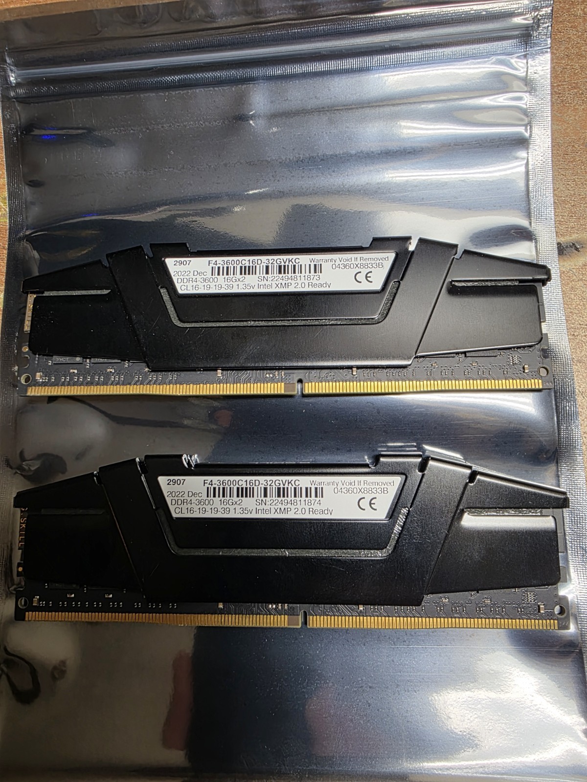 G.SKILL Ripjaws V Series DDR4 DDR-3600 RAM 32GB (2x16GB) CL16