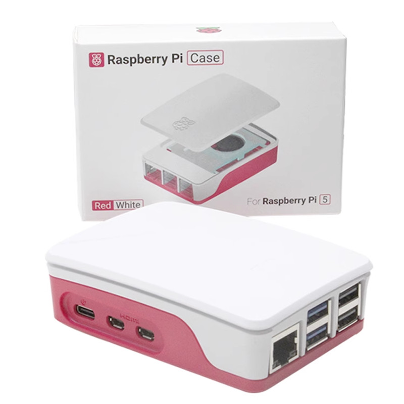 Raspberry Pi 5 Official Case with Temperature Controlled Cooling Fan
