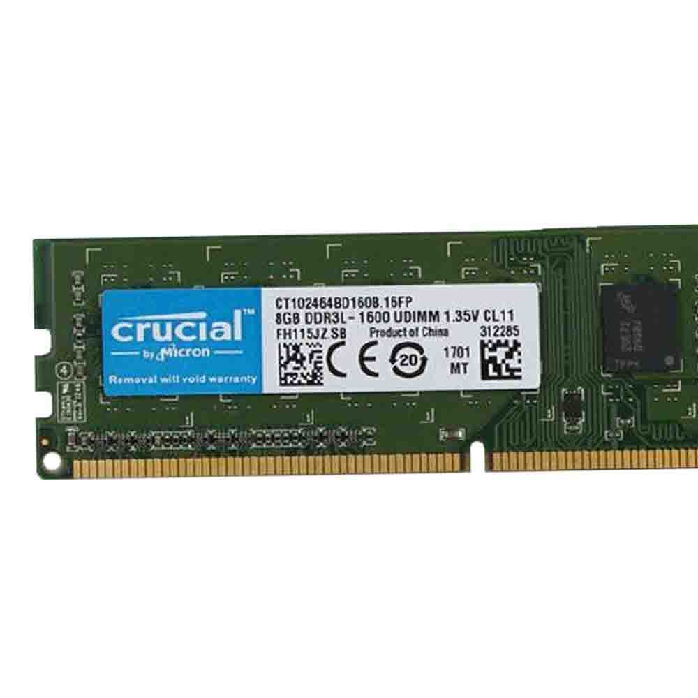 32GB 16GB 8GB DDR3L 1600MHz PC3L-12800 1.35V DIMM Desktop Memory For Crucial LOT