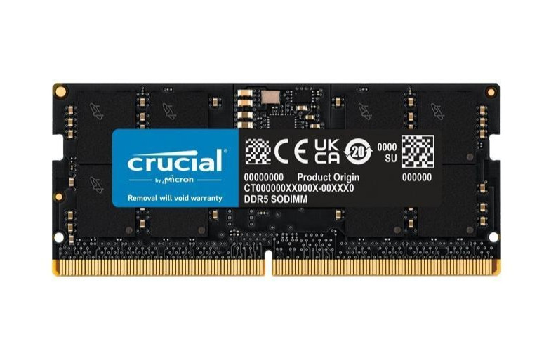 Crucial 48GB DDR5 RAM 5600MHz 262-Pin Laptop Memory 5600 SODIMM CT48G56C46S5