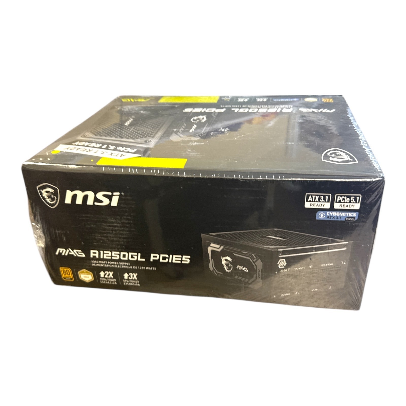 MSI MAG A1250GL PCIE5, Fully Modular Compact Gaming 1250W Power Supply, 80+