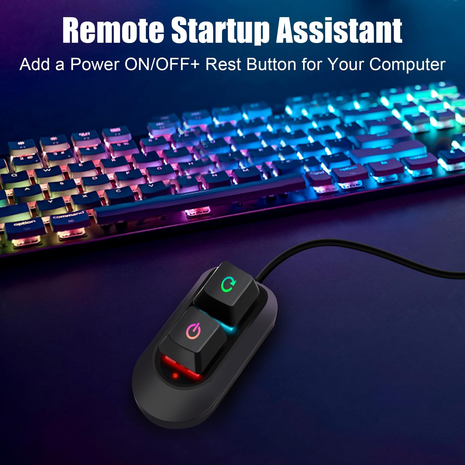 Desktop Computer Power SwitchExternal Remote Start PC Motherboard Power On Of…