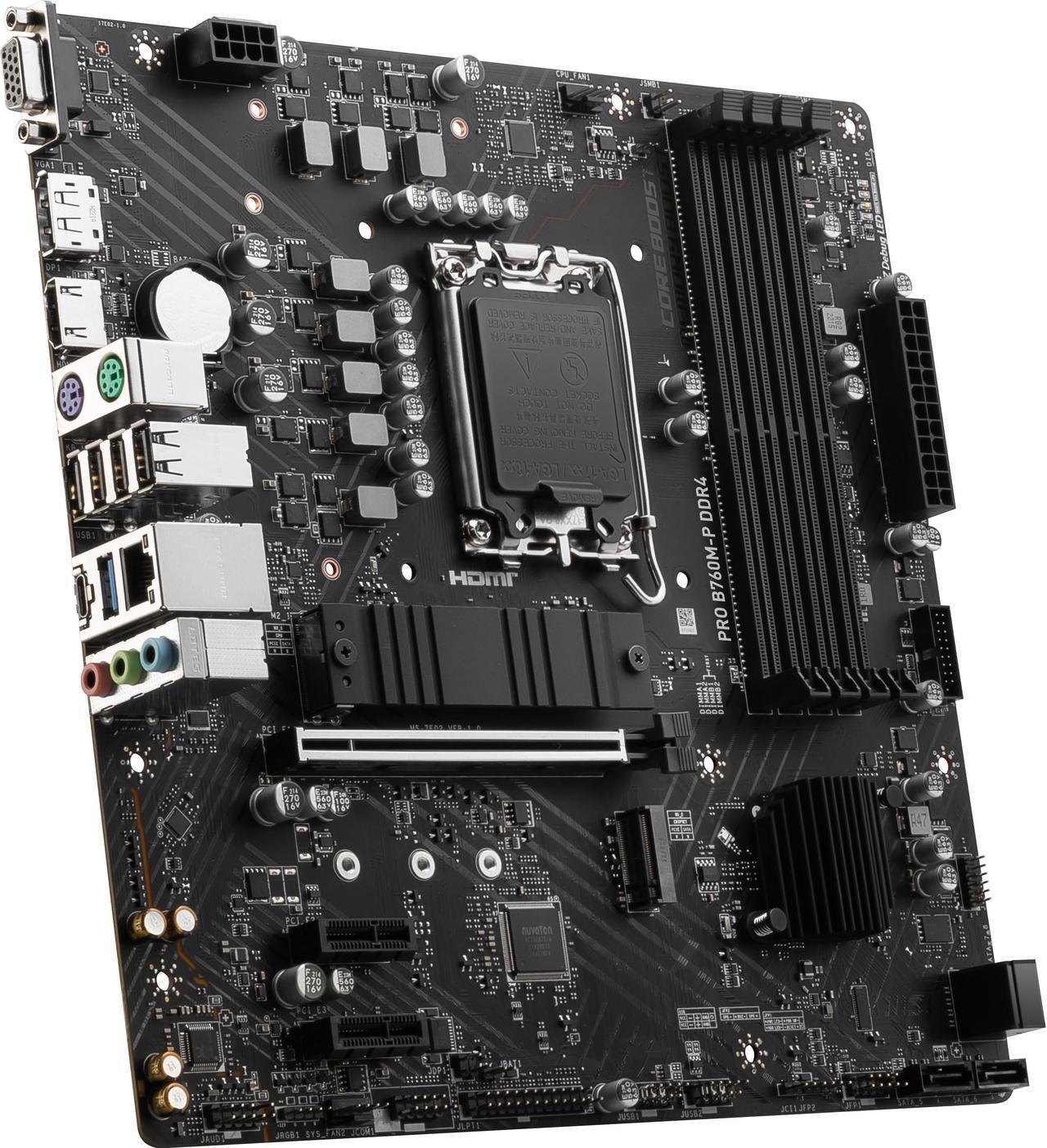 (Factory Refurbished) MSI PRO B760M-P DDR4 LGA 1700 Intel Micro ATX Motherboard