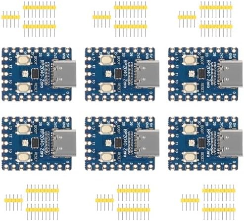 RP2040 Zero Board Set 6 Piece Microcontroller PICO Development Board Dual