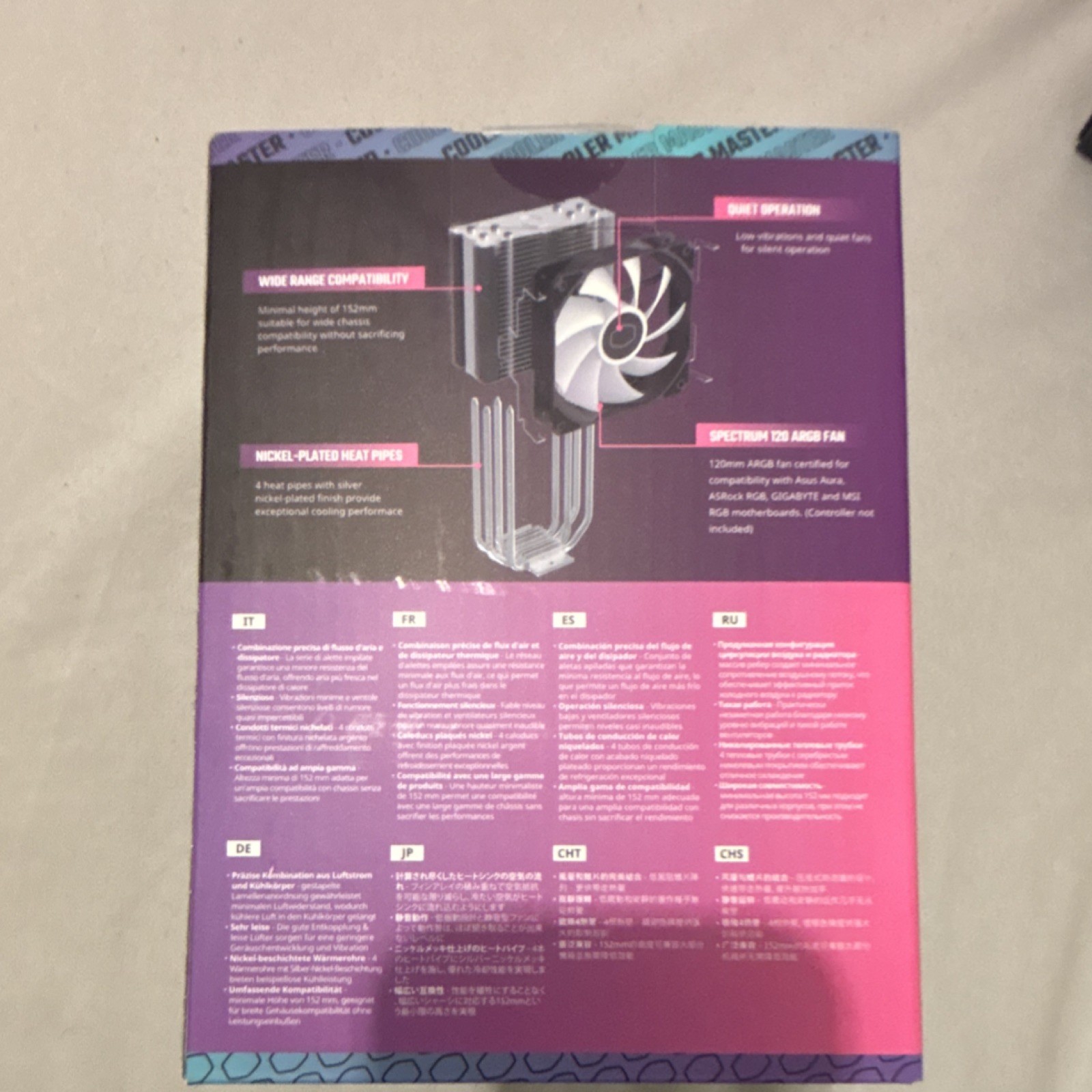 Cooler Master Hyper 212 Spectrum V3 RGB CPU Fan Heatsink LGA 1700