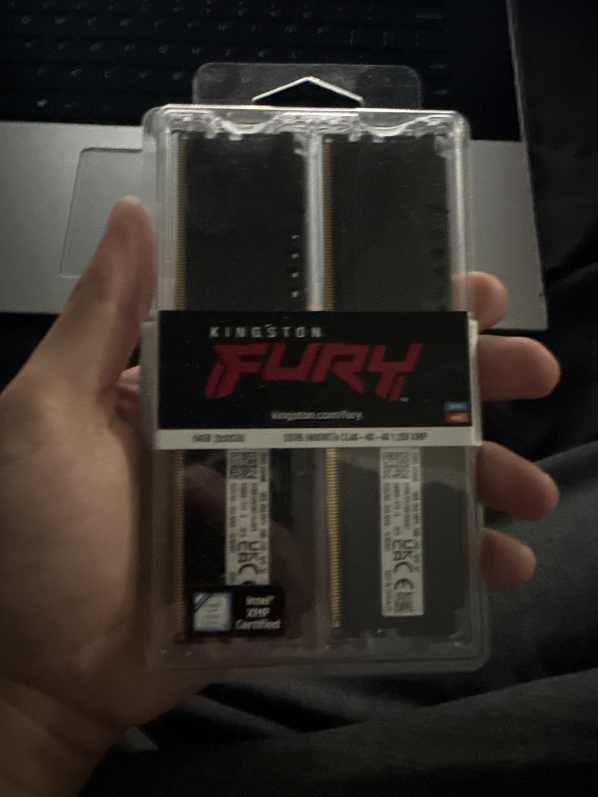 Kingston FURY Beast 32GB 2x16GB DDR5 6000MT/s CL36 XMP/EXPO Desktop Memory RAM