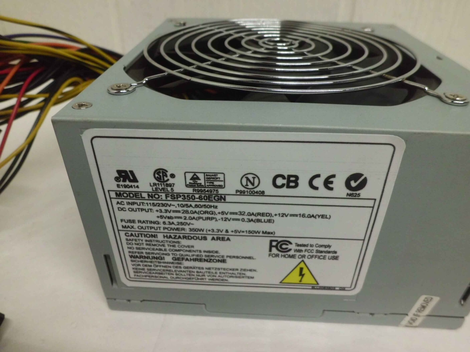 FSP350-60EGN 350 Watts ATX Power Supply 24PIN, SATA, MOLEX, BERG, P4