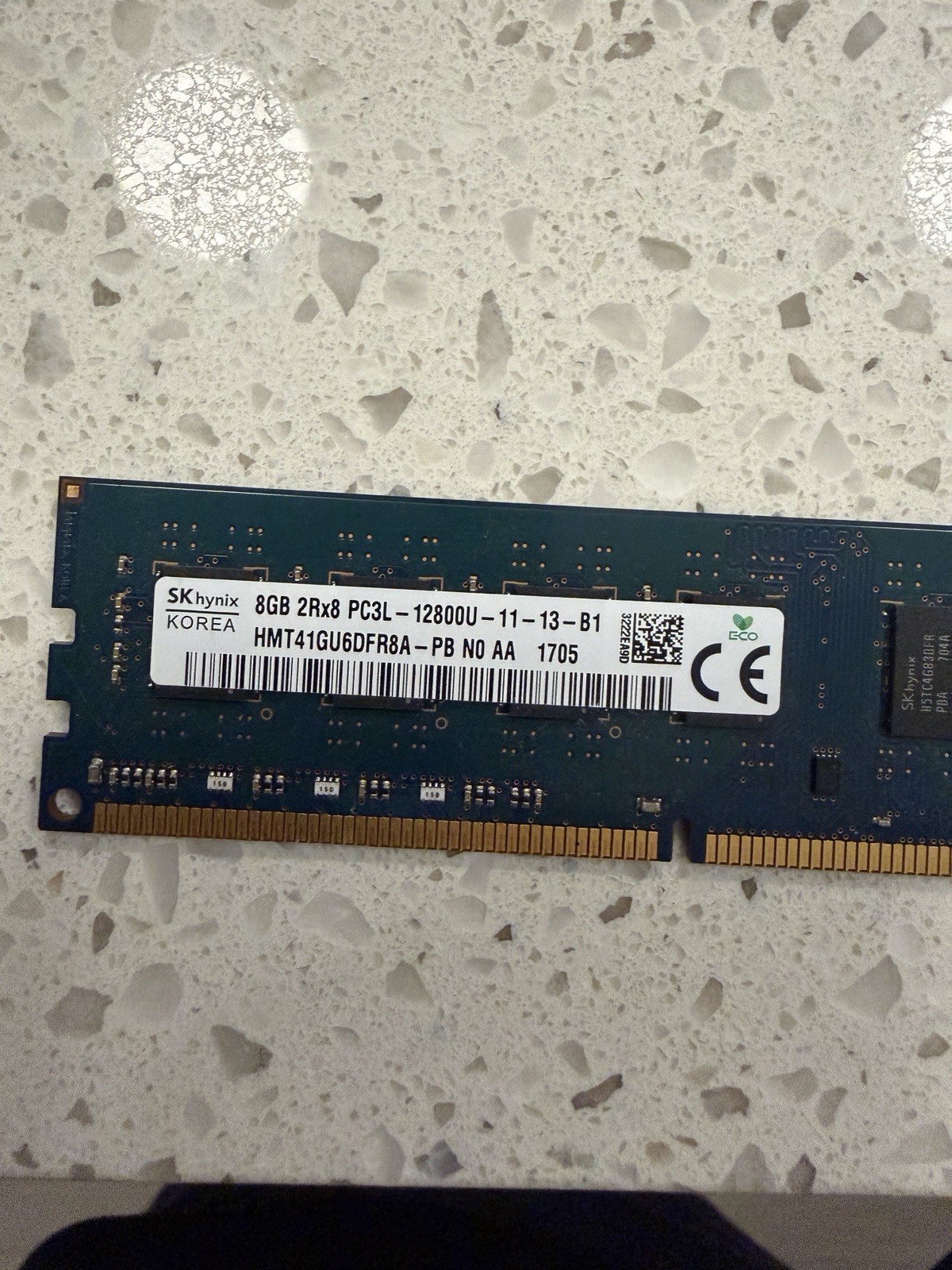 8GB 2Rx8 PC3L-12800U-11-13-B1 Desktop Memory RAM