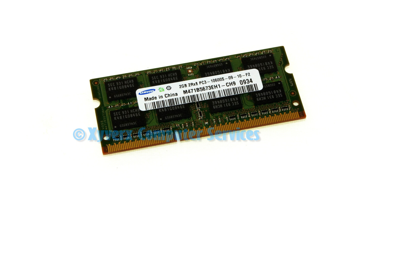 M471B5673EH1-CH9 GENUINE SAMSUNG LAPTOP MEMORY 2GB 2Rx8 PC3-10600S-9-10-F2(CA68)