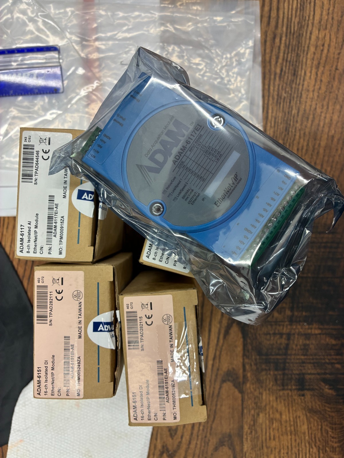 ADVANTECH ADAM-6117 and ADAM-6151 2 each as a lot of one