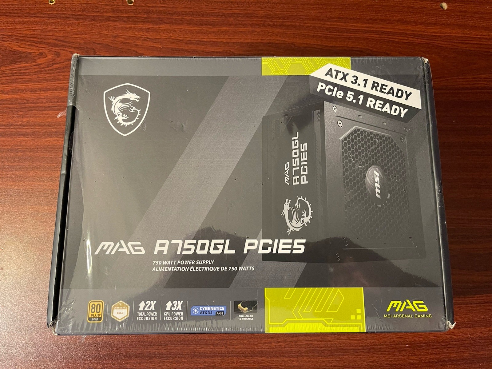 MSI MAG A750GL PCIE 5.1 & ATX 3.1 Gaming Power Supply – Full Modular New