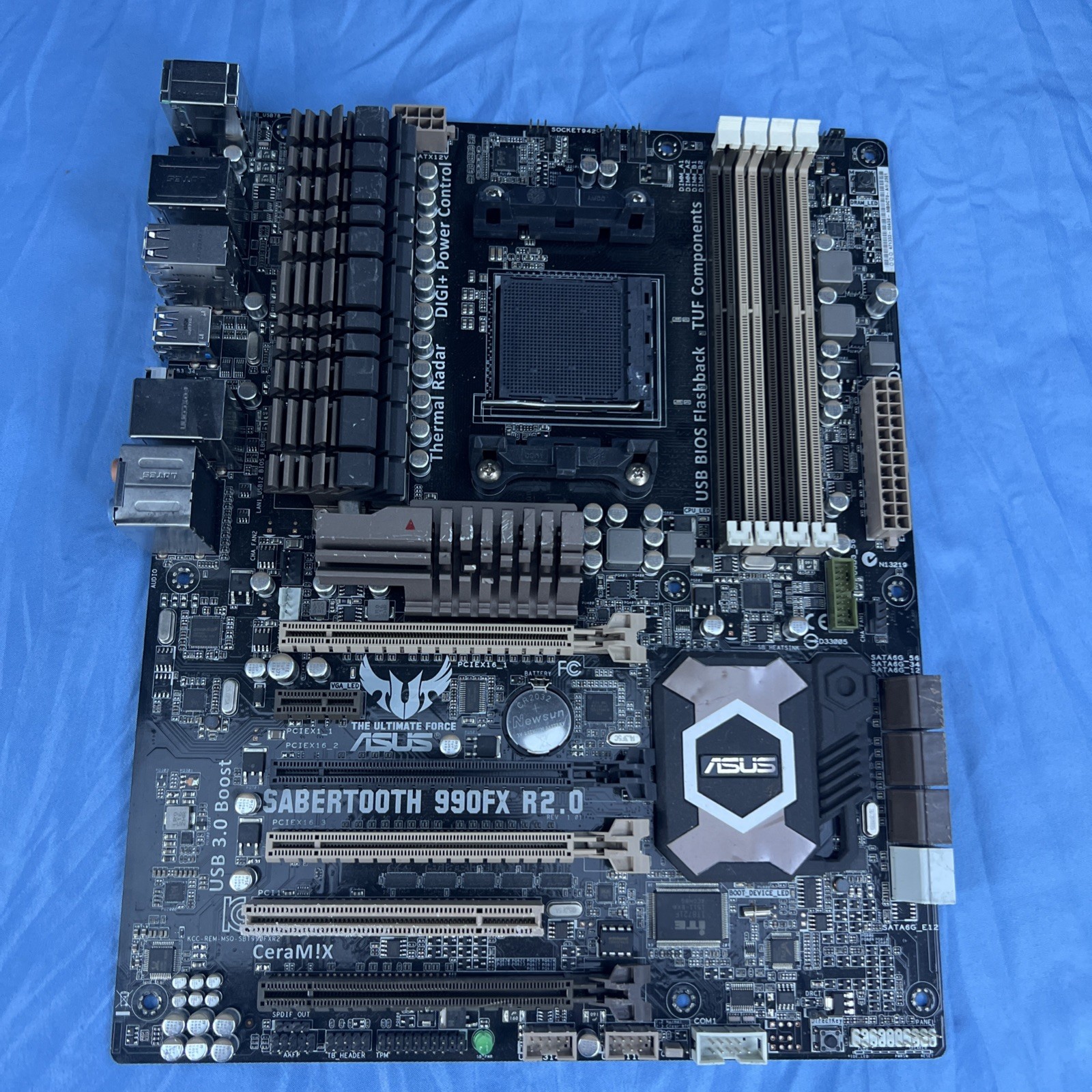 ASUS Sabertooth 990FX R2.0 Motherboard Socket AM3 Untested Parts Or Repairs #1