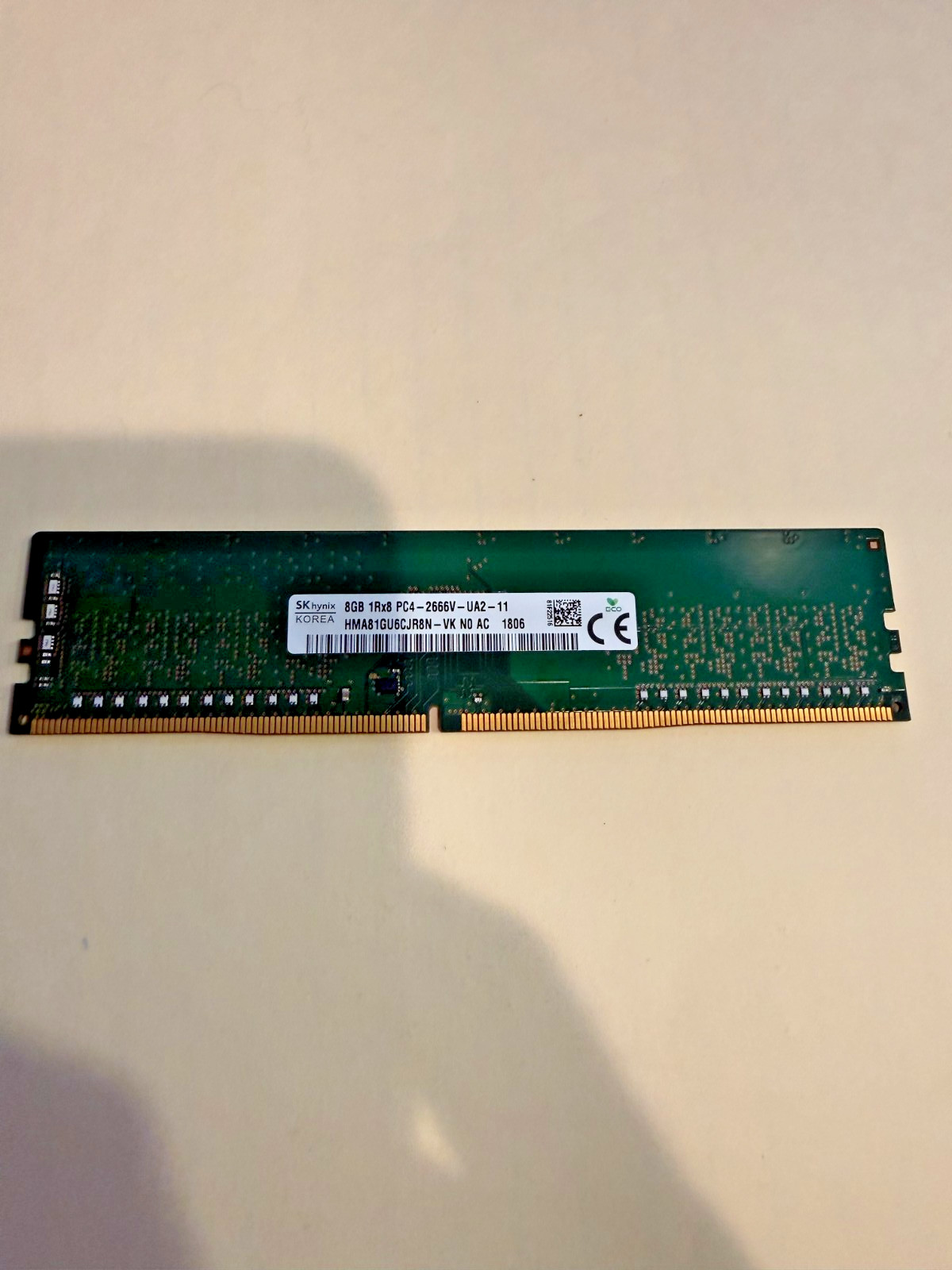 SK hynix 8GB DDR4 2666MHz PC4-21300 Desktop RAM Memory HMA81GU6CJR8N-VK