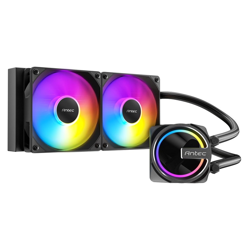 Antec Skeleton 240 ARGB Liquid CPU Cooler, 240mm Radiator, 2 x 120mm PWM ARGB Fa