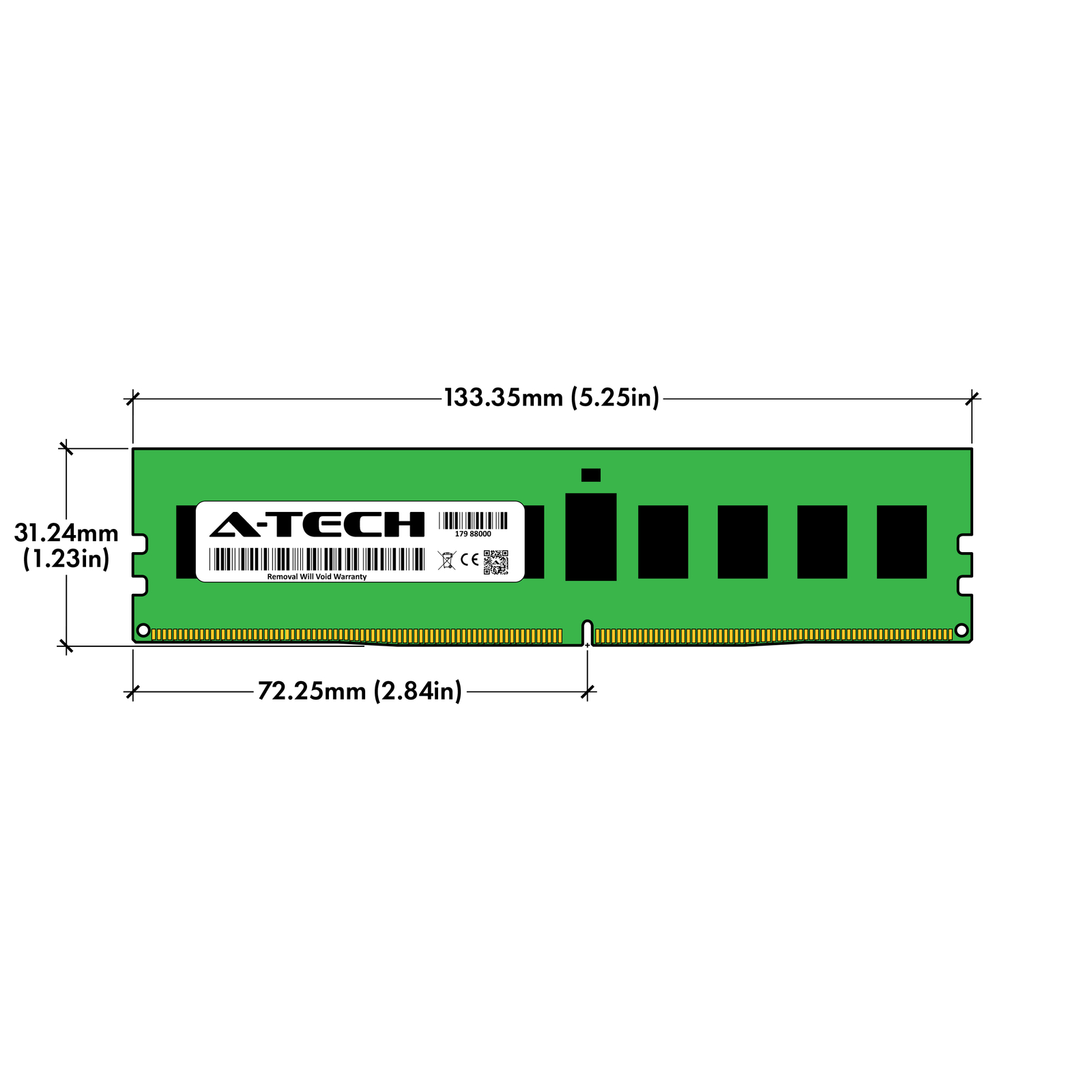 16GB PC4-25600 ECC RDIMM Replacement for Micron MTA18ASF2G72PDZ-3G2J3 Memory RAM
