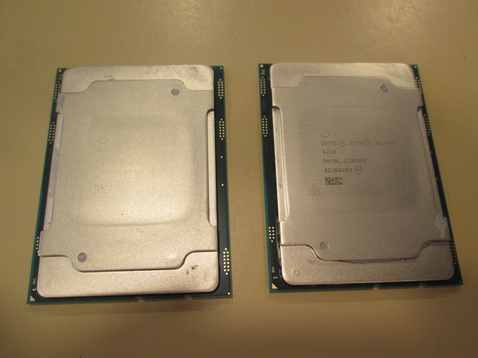 Lot of 2! Intel Xeon Silver 4210 2.2GHz 13.75MB 10-Core 85w LGA3647 CPU SRFBL